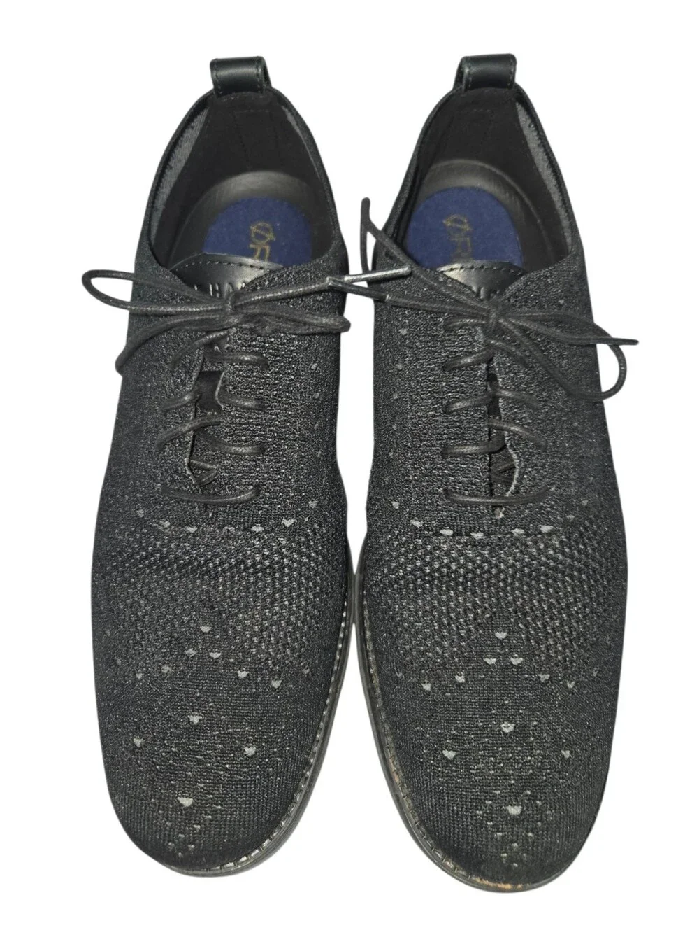 Cole Haan Original Grand Stitchlite Black Wingtip Oxfords
